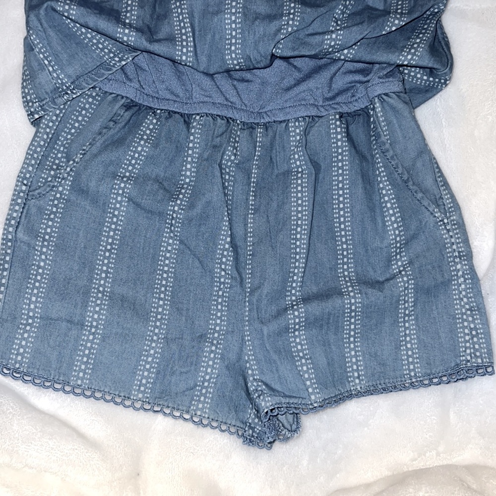 Girl’s denim romper - Picture 5 of 5